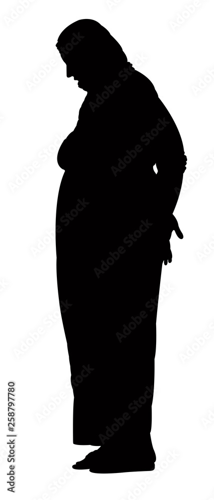 a fat woman silhouette vector a fat woman silhouette vector