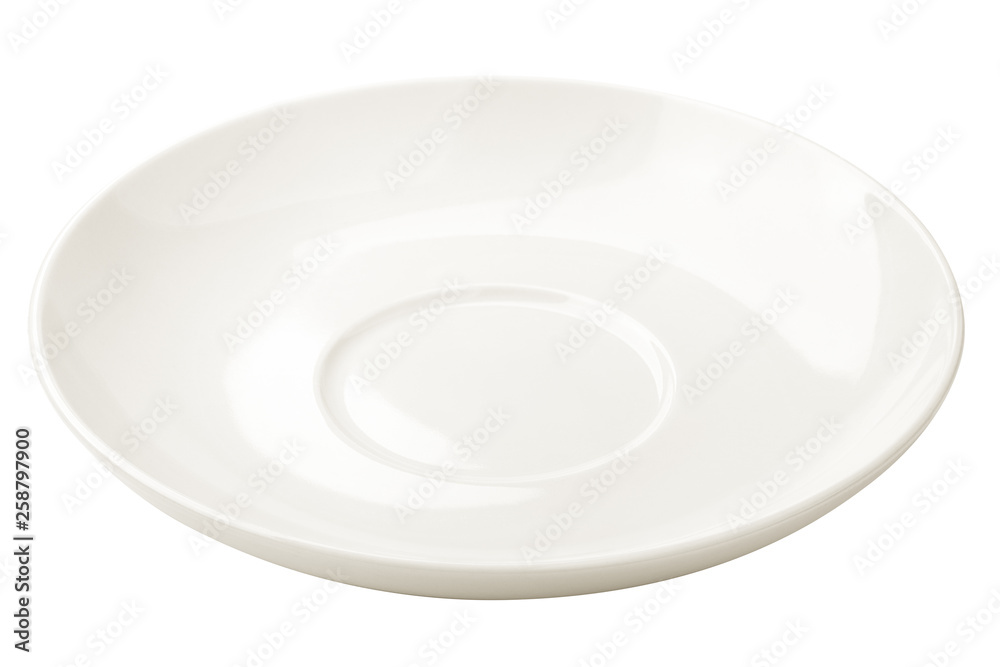 Empty plate, isolated on white background, clipping path, full depth of field Empty plate, isolated on white background, clipping path, full depth of field