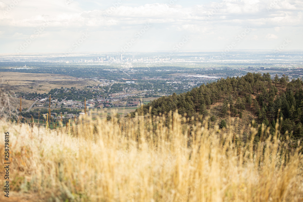 view of Denver in autumn