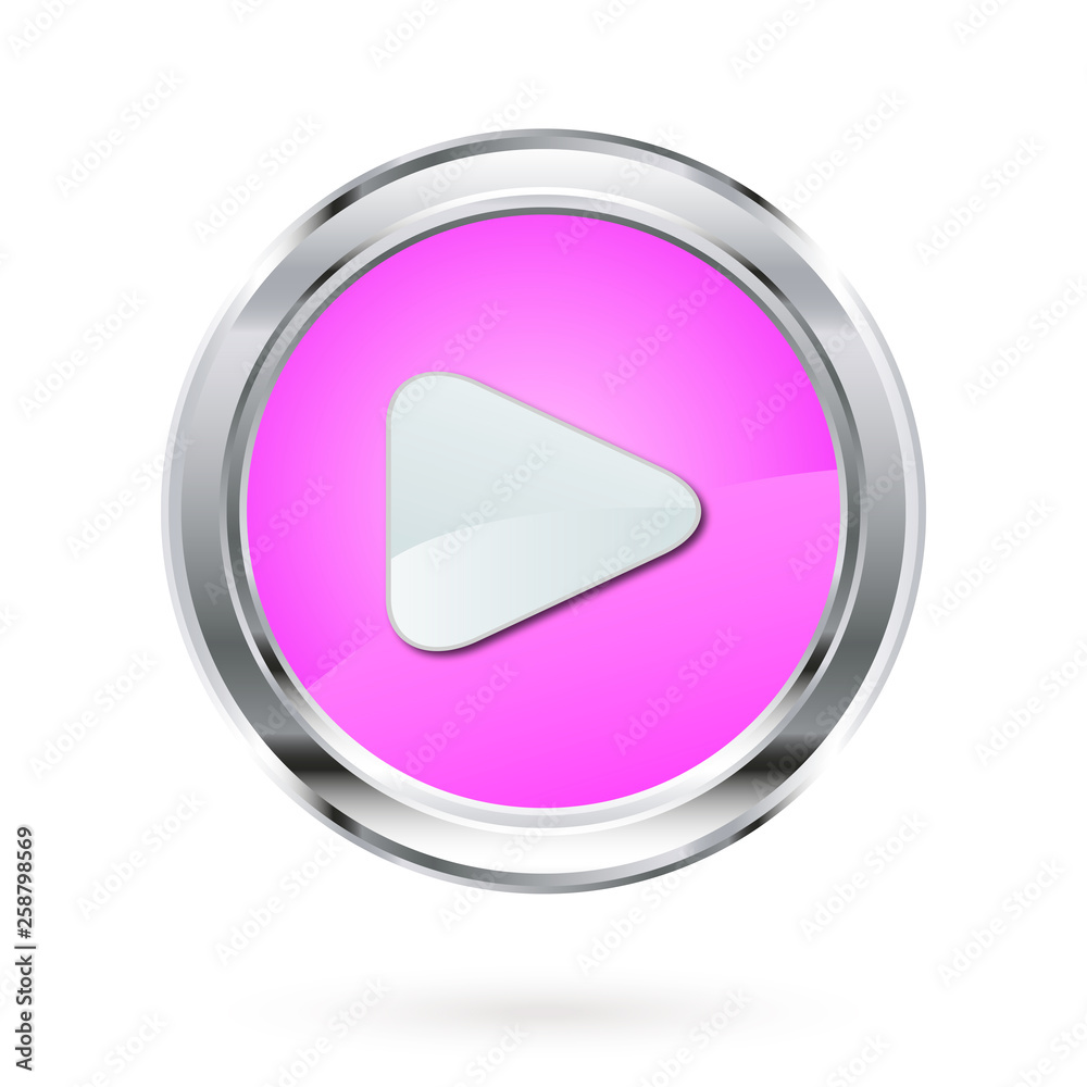 PINK PLAY BUTTON