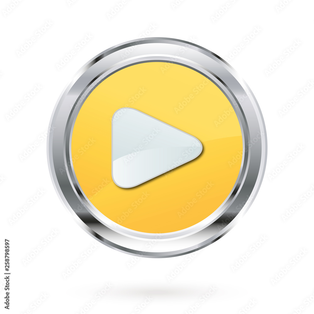 YELLOW PLAY BUTON YELLOW PLAY BUTON