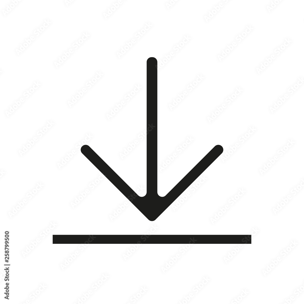 Download vector icon, install symbol. Modern, simple flat vector illustration for web site or mobile app eps10 Download vector icon, install symbol. Modern, simple flat vector illustration for web site or mobile app eps10
