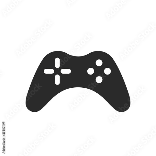 Game controller simple icon. Vector
