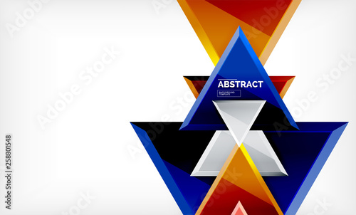 Free Download Tech futuristic geometric 3d shapes, minimal abstract background - GFXLoad
