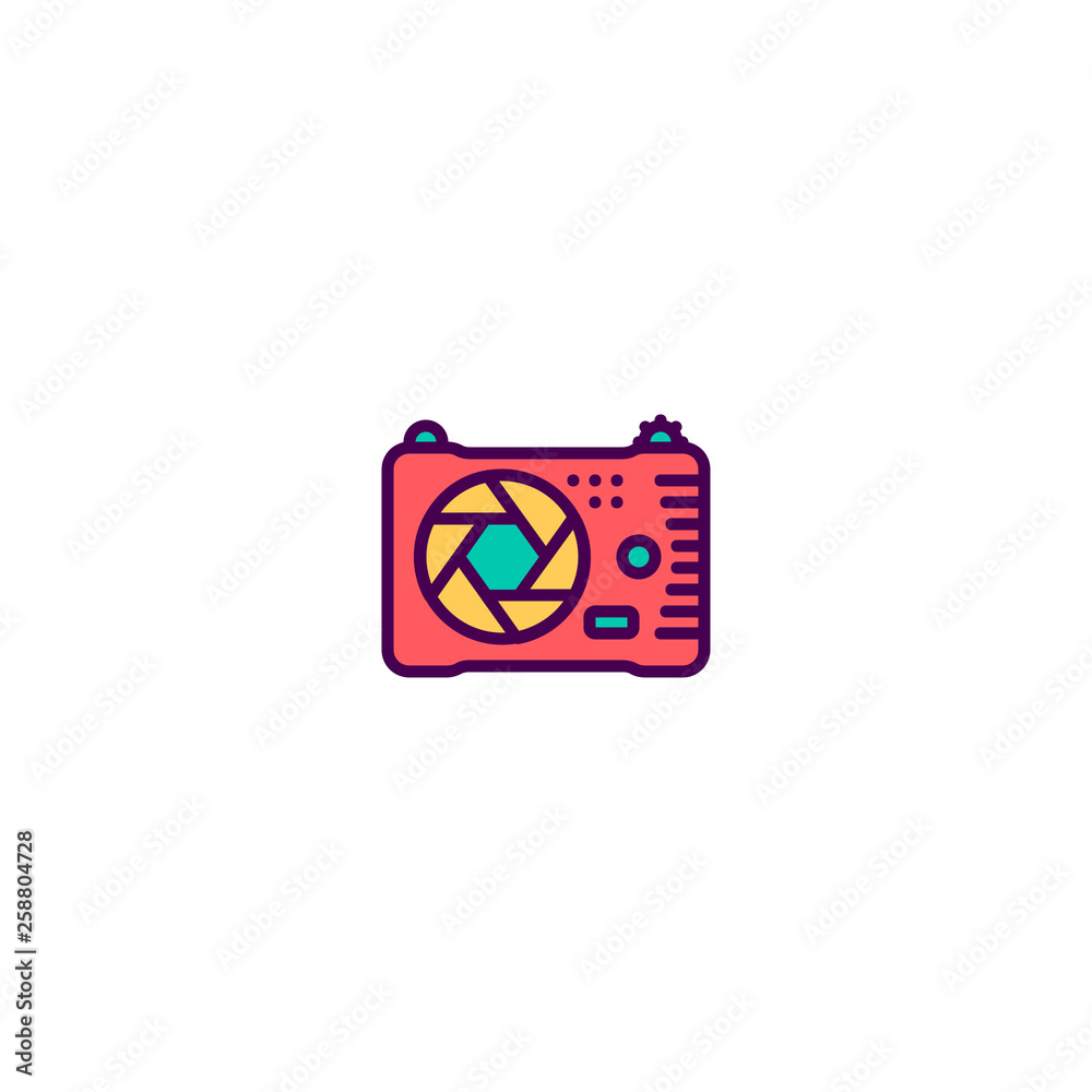Photo Camera icon design. Photography and video icon vector design Photo Camera icon design. Photography and video icon vector design