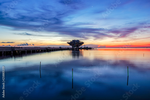 23 minutes before sunrise at St. Pete Pier, St. Petersburg, Florida
