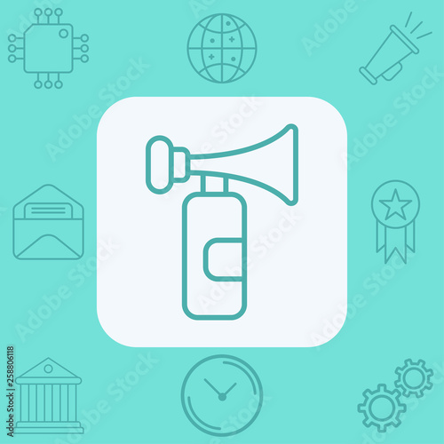 Air horn vector icon sign symbol