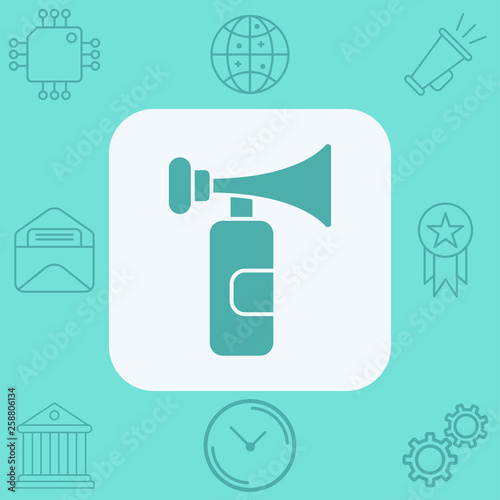 Air horn vector icon sign symbol