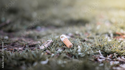 Zigarette auf der Wiese © Riccy