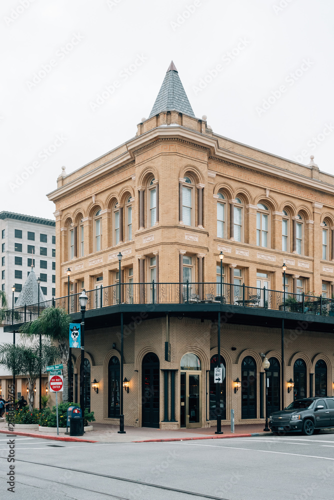 Historic architecture in downtown Galveston, Texas