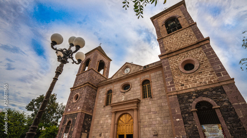 Mexican church in the city of La Paz mexico