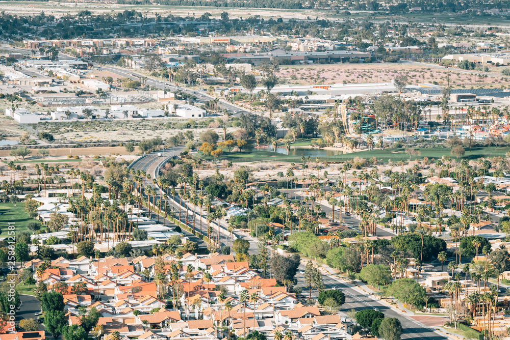 View of Palm Springs, California