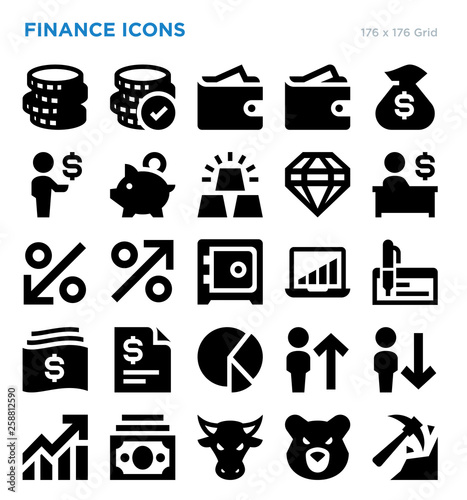 Finance Vector Icon Set