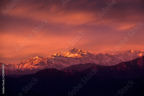 sunset in the mountains © Nilmani