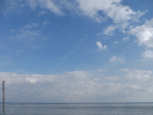 clouds over the sea