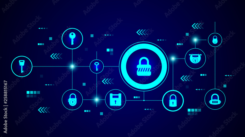 lock icon. From lock and keys set lock icon. From lock and keys set