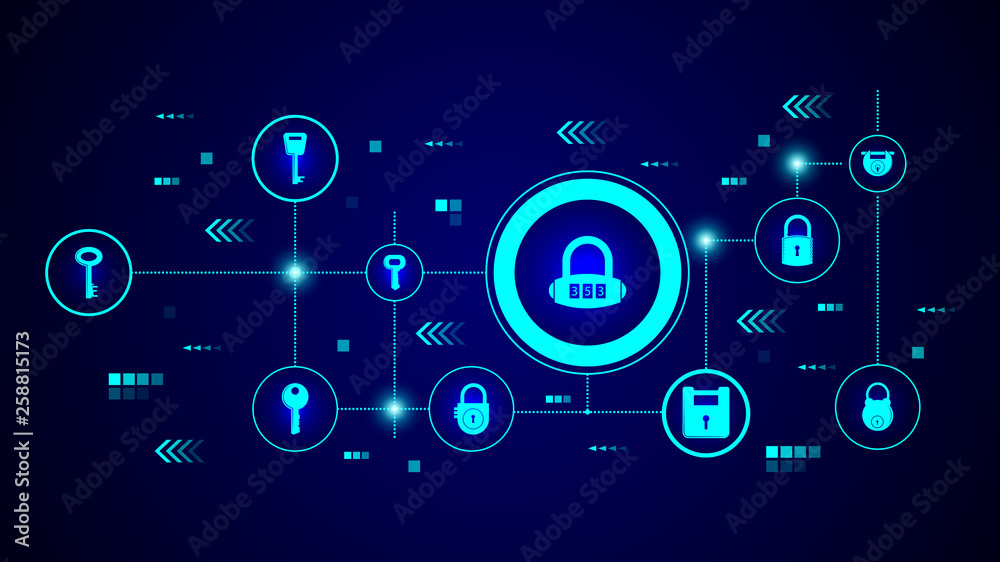 combination lock icon. From lock and keys set combination lock icon. From lock and keys set