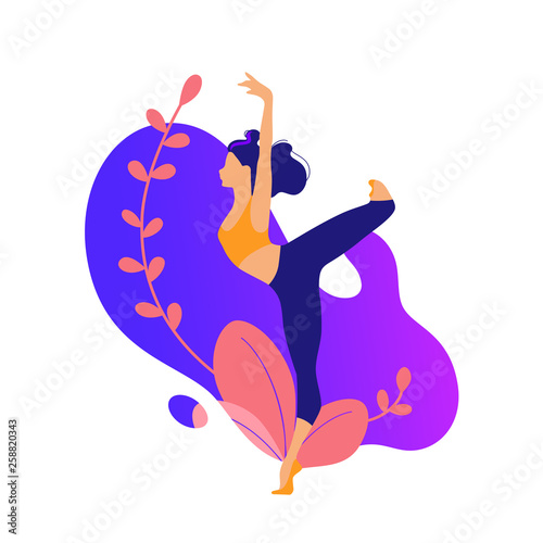 Illustrations for beauty, spa, wellness, natural products, cosmetics, body care, fitness isolated on white background. Flat illustration concepts for website and mobile website development. - Vector