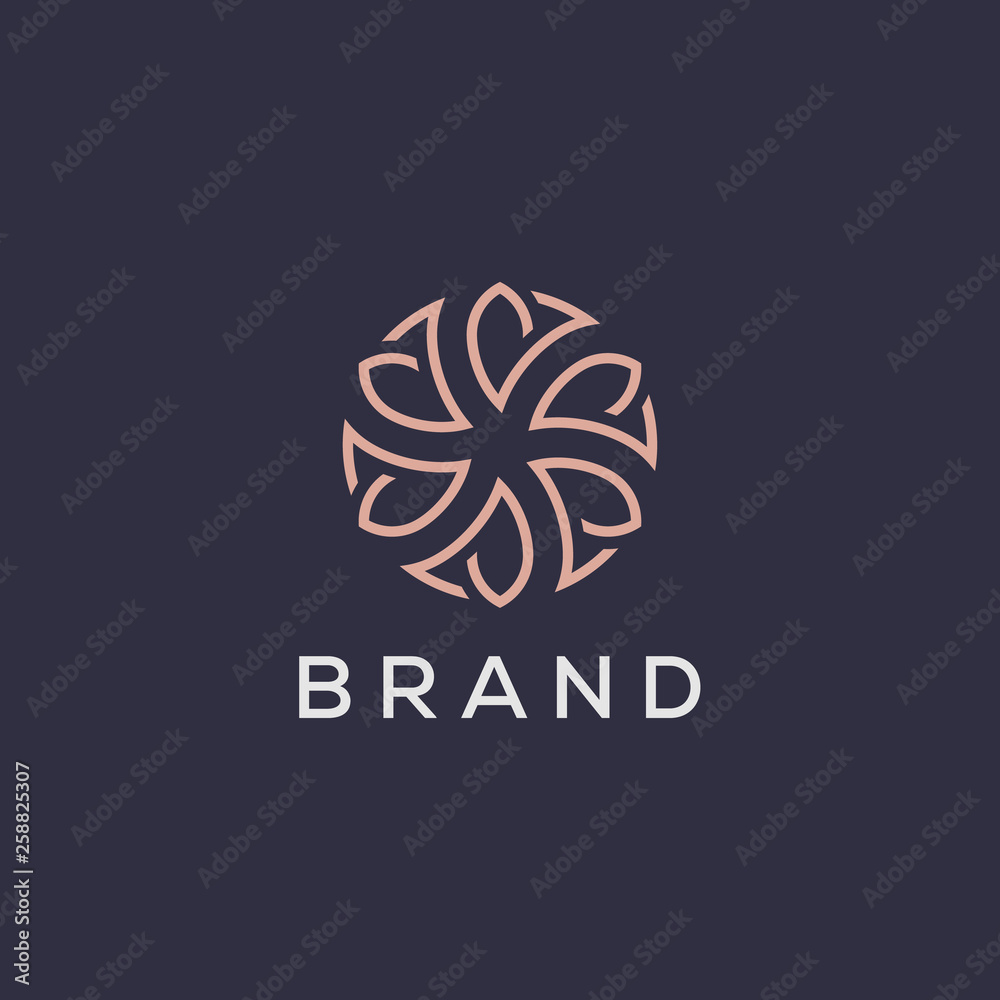 circle abstract pattern logo design circle abstract pattern logo design