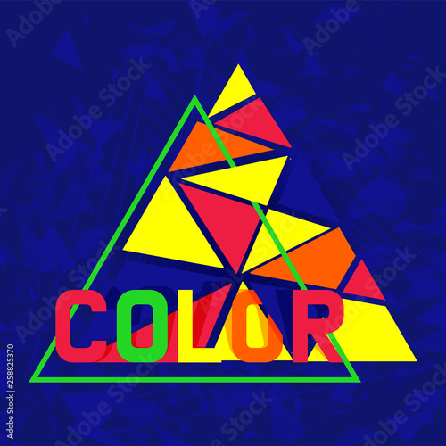 Abstract colorful design banner, card, poster vector illustration. Minimalist...