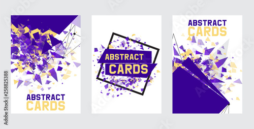 Abstract collection of banners, cards, posters vector illustration. Minimalis...