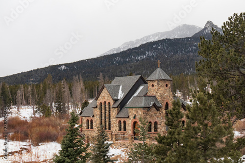 Saint Malo's Catholic Church, Allenspark, Colorado, USA