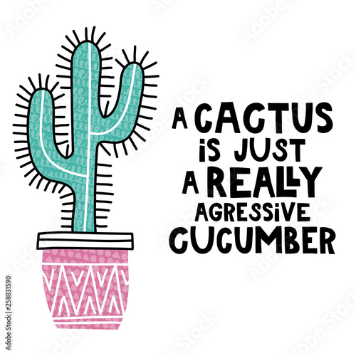 A cactus is just a really agressive cucumber