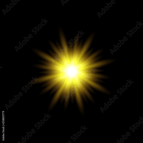 sun rays vector