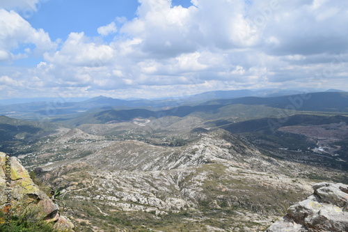 Panoramic view in the a mountain range