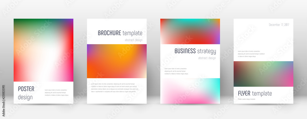 Flyer layout. Minimalistic captivating template fo