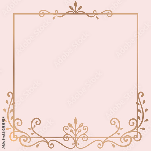 Gold frame background