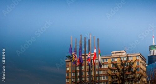 Flags, Sarajevo as International City