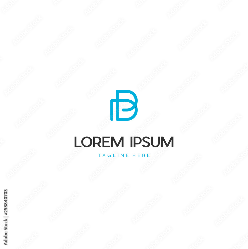 Modern and unique letter B initials logo design, Abstract letter B modern logo icon design concept. Modern and unique letter B initials logo design, Abstract letter B modern logo icon design concept.