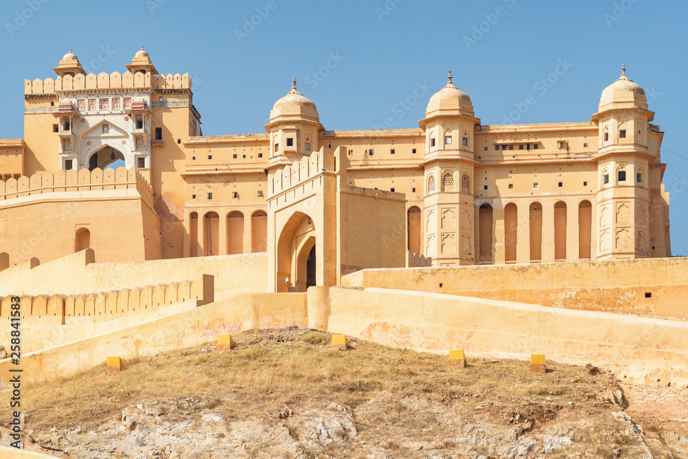 Scenic view of the Amer Fort and Palace, Jaipur, India
