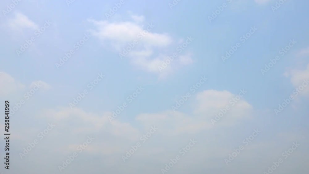 TIMELAPSE of white cumulus cloud forming in light blue sky TIMELAPSE of white cumulus cloud forming in light blue sky