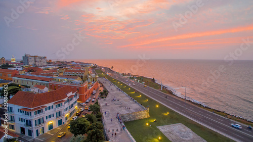 Cartagena colombia aereal view