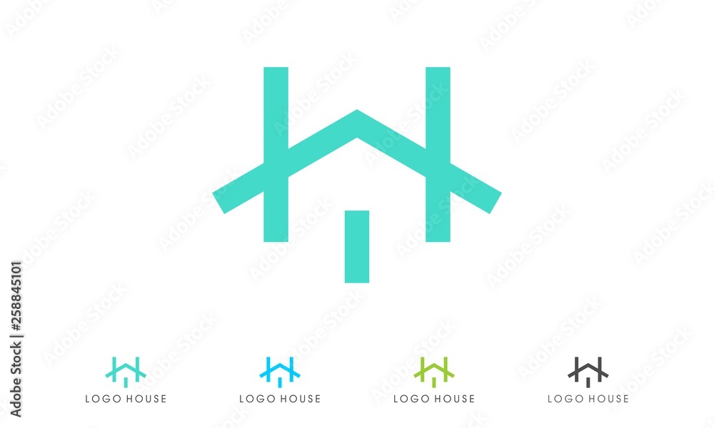 Obraz premium simple logo house