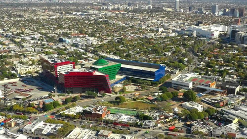 Drone video Pacific Design Center Hollywood California photo