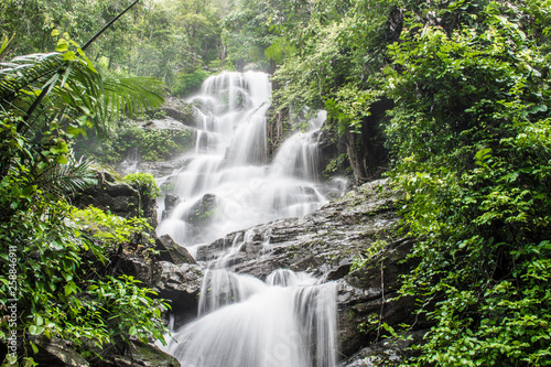 waterfalls in rainy place