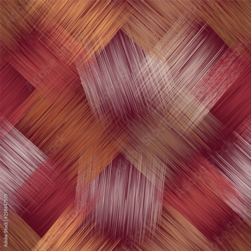 Grunge striped diagonal grid colorful seamless pattern for web design