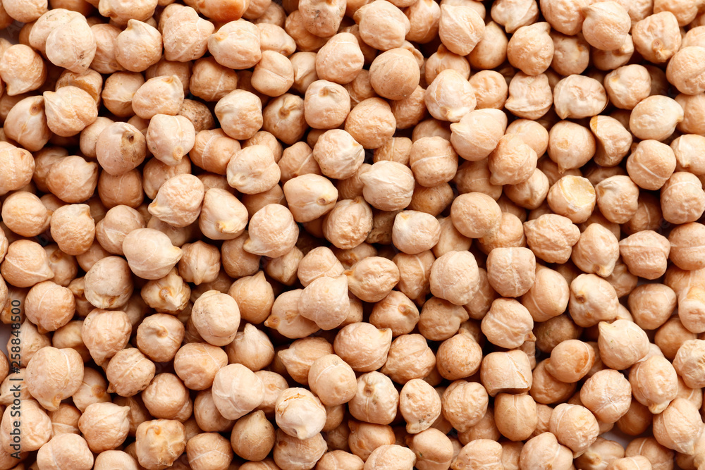 food background from a texture of raw chickpeas close-up food background from a texture of raw chickpeas close-up