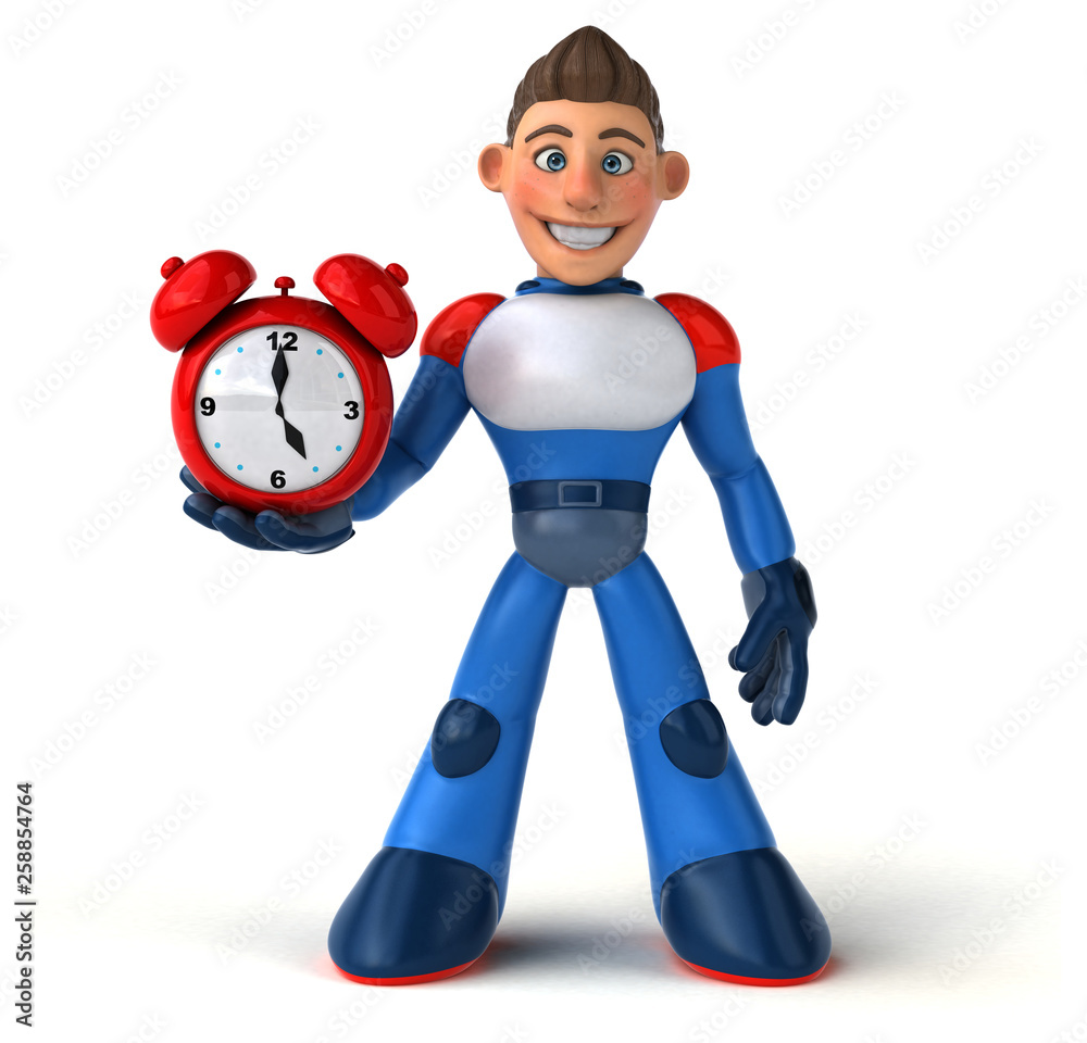 Super modern superhero - 3D Illustration Super modern superhero - 3D Illustration