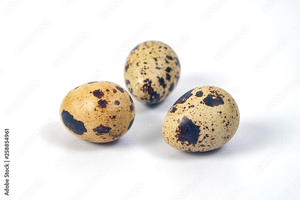 Fresh Quail eggs on background.Food and health concept.