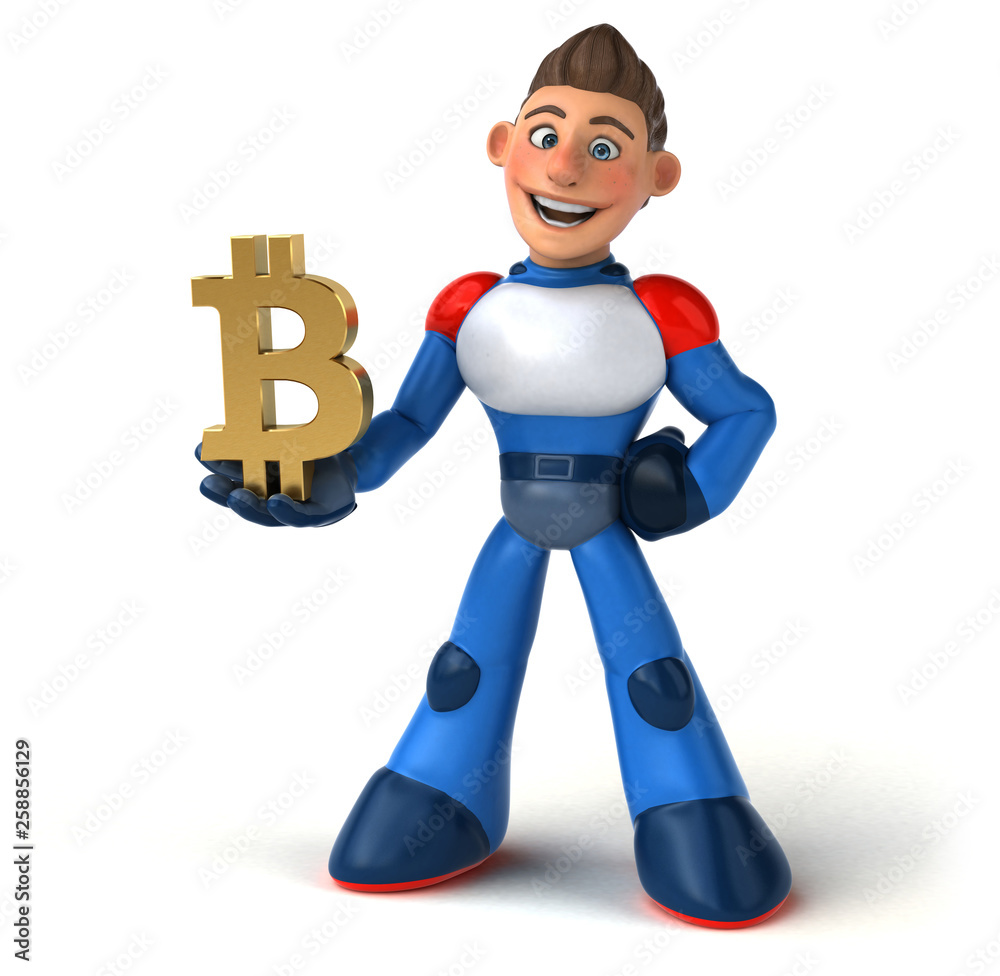 Super modern superhero - 3D Illustration Super modern superhero - 3D Illustration