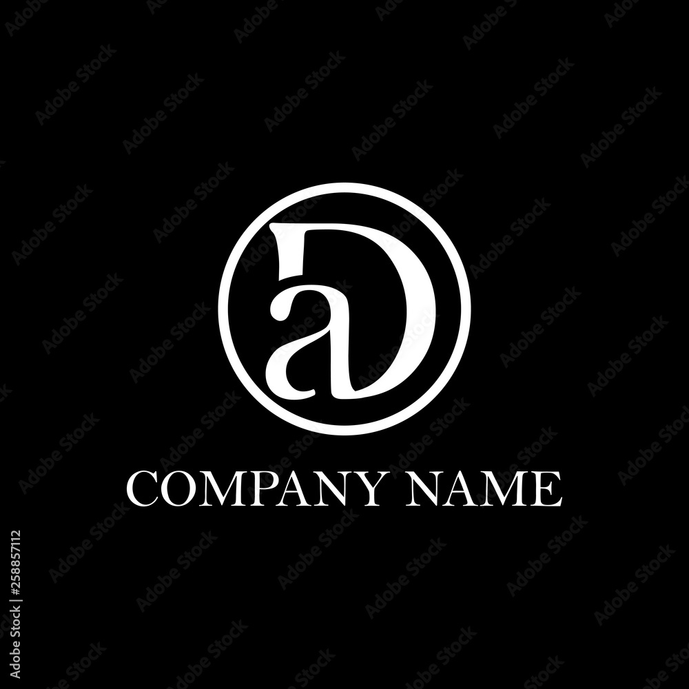 DA initial logo Design, clean vector DA initial logo Design, clean vector