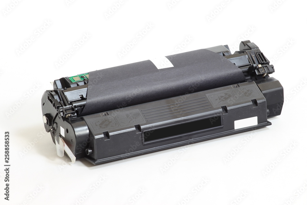 Toner Cartridge Black isolated on white background. Toner Cartridge Black isolated on white background.