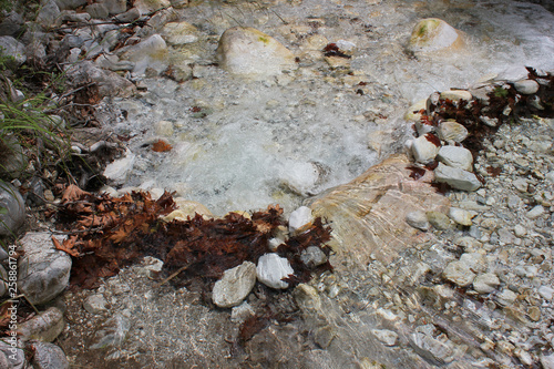 River and Springs in Pozar Thermal Baths Aridaia Greece