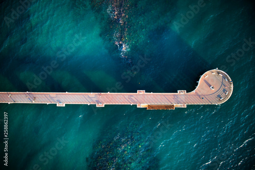 Pier of Marina di Massa Italy photo