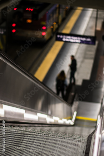Escalator to the bus station