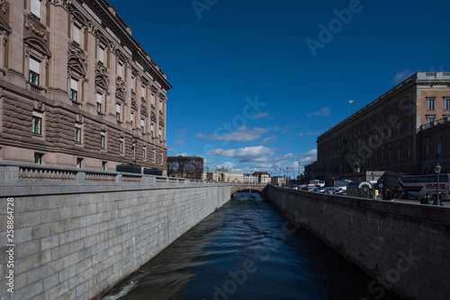 Government buildings and castle a spring day in Stockholm, © Hans Baath